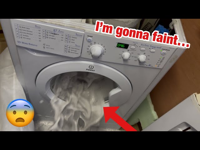 Indesit IWD71451 washing machine || #ASMR wool wash w/ bricks & a motor *GONE WRONG & SMASHES GLASS*