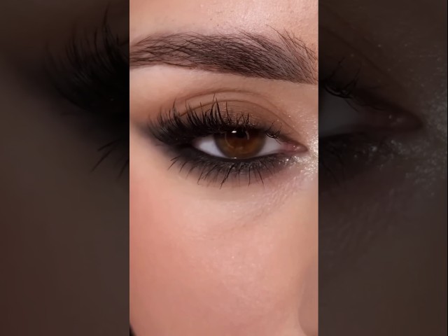 Light Brown Eye Makeup Tutorial | Soft & Natural Everyday Look #softglamlook #makeup#shorts