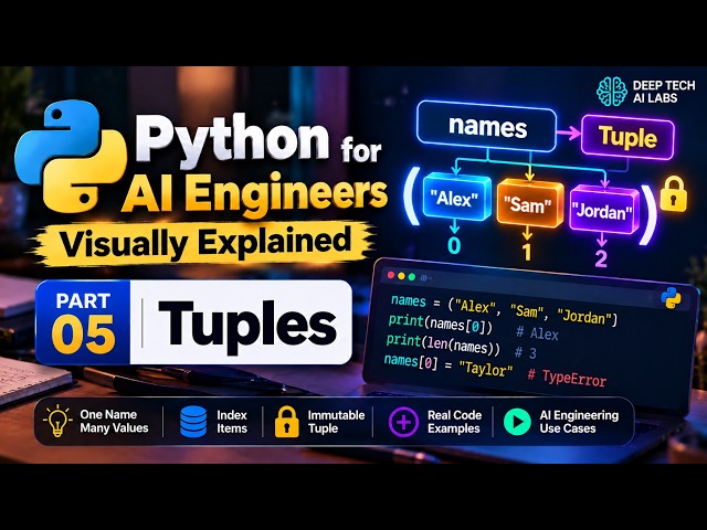 Python for AI Engineers | Tuples: How Python Stores Fixed Values Together