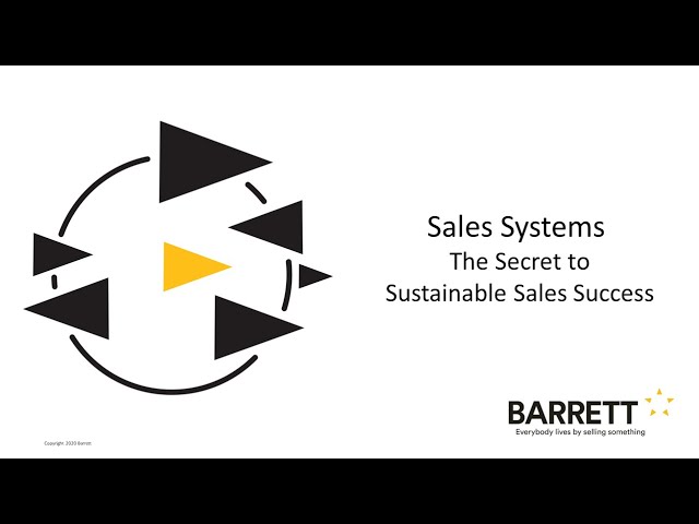 Sales systems: The Secret to Sustainable Sales Success