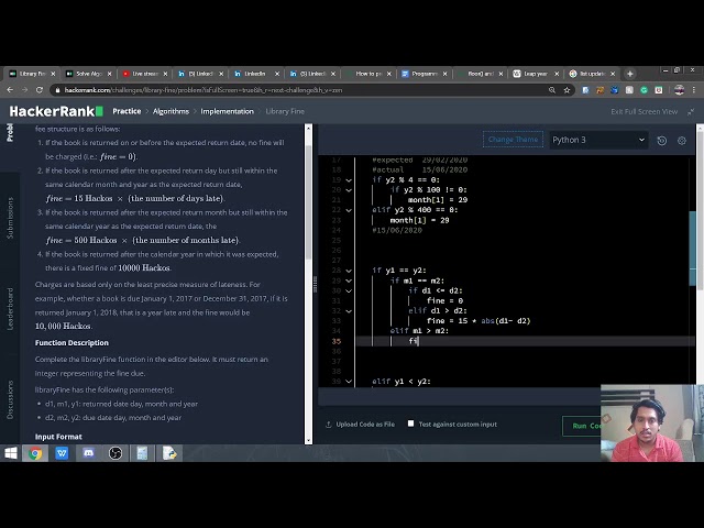 Day 15 | Hacker Rank Problem Solving
