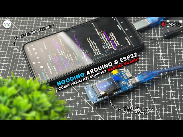 Ngoding Arduino & ESP32 Lewat HP di ArduinoDroid! Banyak pilihan Boardnya! #arduinodroid #esp32