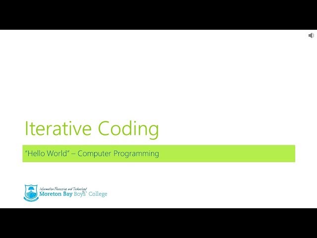 Iterative coding