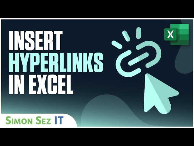 Inserting Hyperlinks in Excel