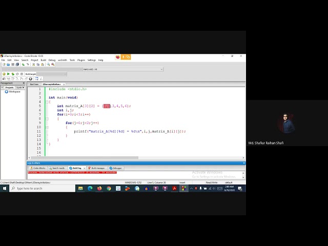 Initialization of Two-Dimensional Arrays in C Programming | Initialize 2-D Array in C Prog | Example