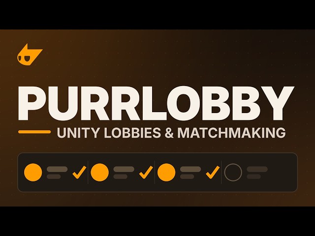 Unity Lobbies & Matchmaking in 6 minutes! - PurrLobby