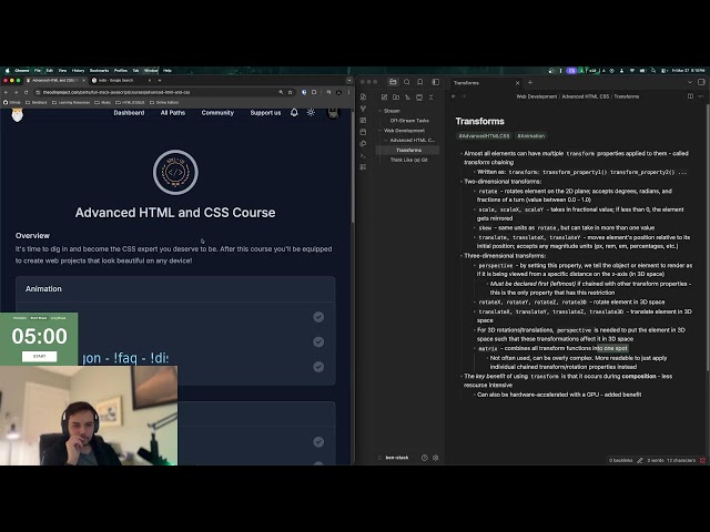 Day 49 learning web dev to make cool stuff | study, code, hangout