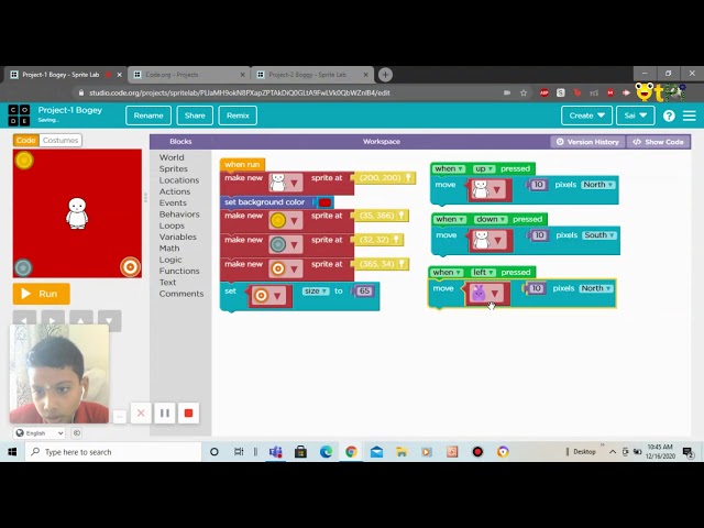Sprite Lab, Bogey Game by Sai Litharsh
