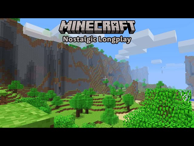 Minecraft Nostalgic Longplay - Relaxing Cave Base (No Commentary) Alpha 1.1