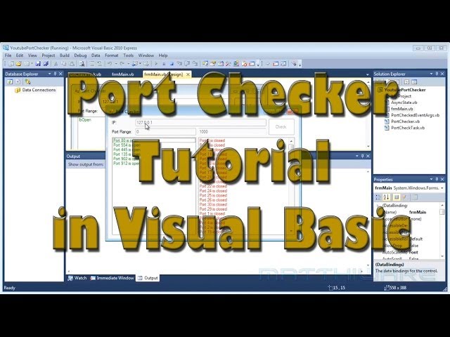 Port Scanner / Checker in Visual Basic