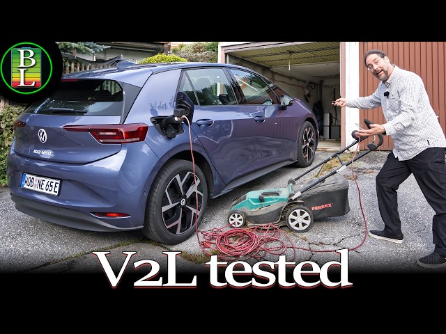 Testing Vehicle to Load V2L with the NEW VW ID.3 Neo