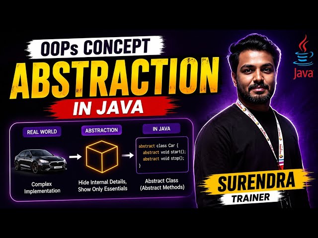 Abstract Class in Java Explained | Abstraction in Java with Real-Time Examples | OOP Tutorial