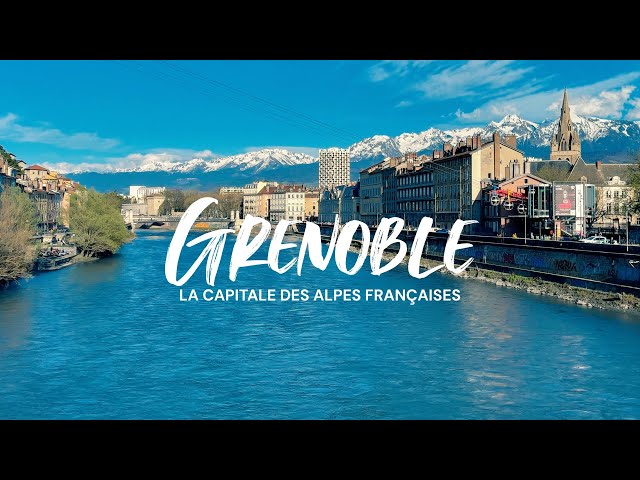 Une journée à #Grenoble, où l'on peut apercevoir des montagnes à chaque coin de rue, Alpes, France