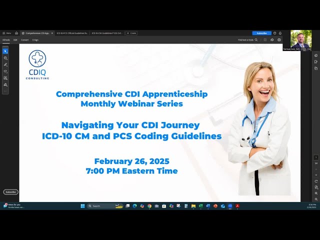Navigating Your CDI Journey - ICD 10 CM and PCS Coding Guidelines