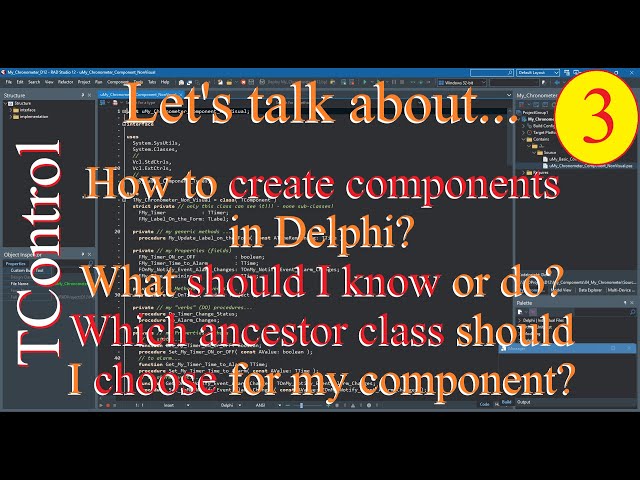 Delphi: Building components in VCL framework - Visual TControl - 03