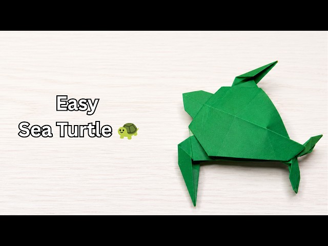 Easy Origami Sea Turtle | How to Make a Sea Turtle with Paper