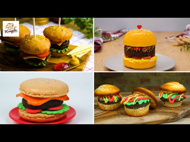 😲 These Burgers Are Actually Desserts! 🍔🍰| Burger Cake & Cupcake Ideas | Hoopla Recipes