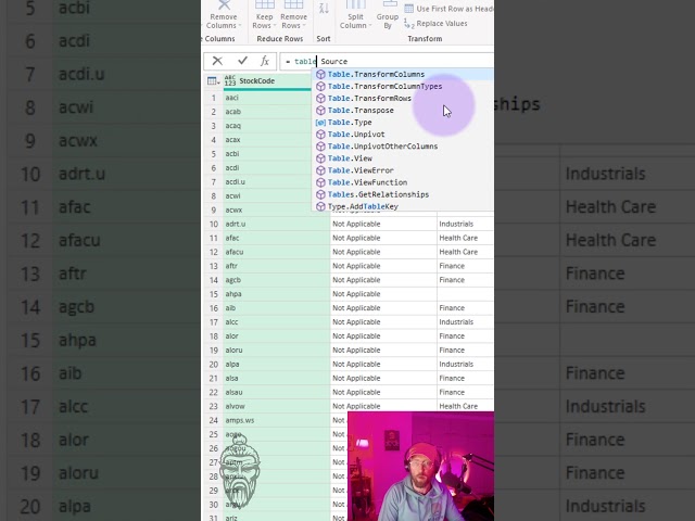 Power Query - Modify Whole table in one Step