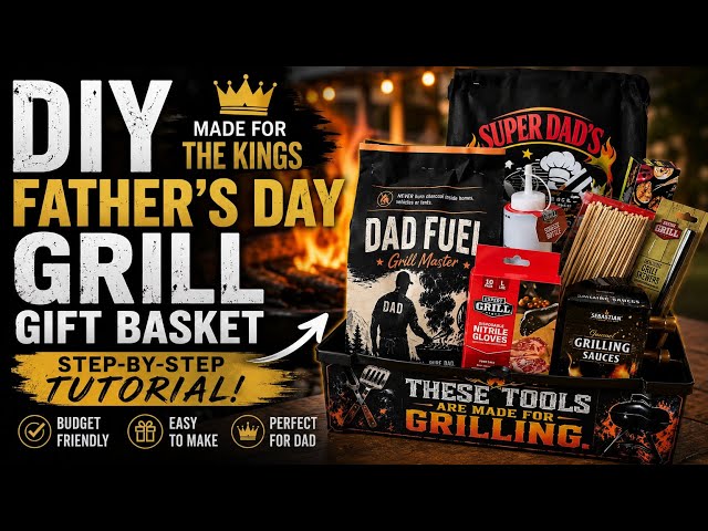 DIY Father’s Day Grill Gift Basket 🔥 | Kickback For The Kings Tutorial