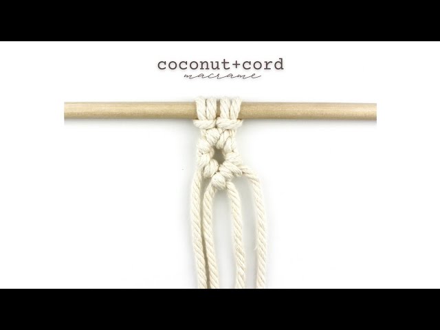 the diamond pattern (mini) • macrame tutorial