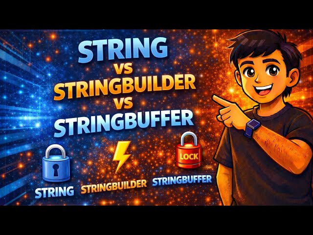 String vs StringBuilder vs StringBuffer 🔥 | Java Interview Question Explained