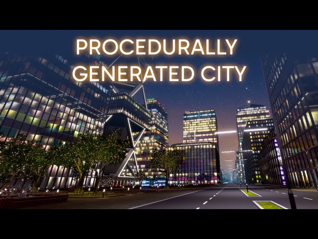 I made a procedurally generated city that can be fully explored