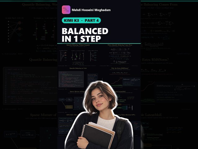 Kimi K3 Part 4: Balancing 896 experts in one step #shorts #ai