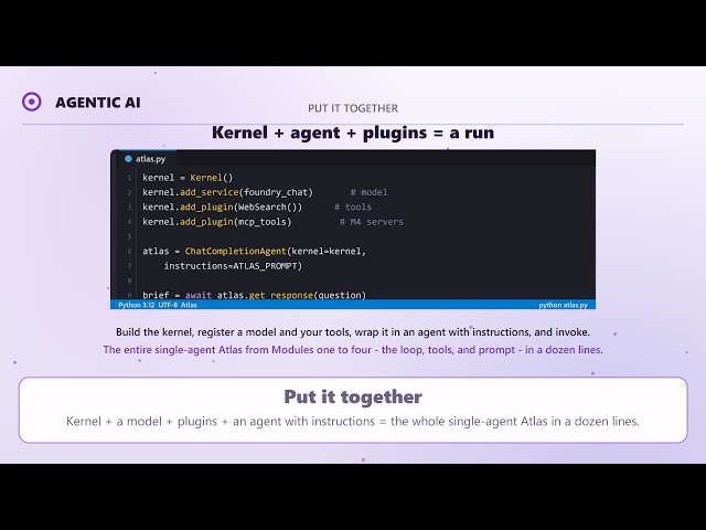 6.2 - Microsoft Agent Framework and Semantic Kernel: Build an AI Agent in Code