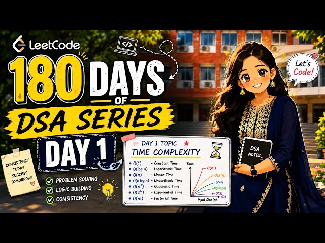 Day -1 |Time complexity |180days of DSA series | Telugu