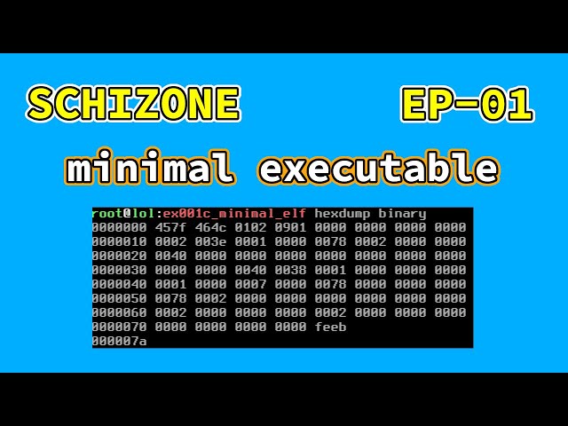 minimal executables in x86 assembly | SCHIZONE EP-01
