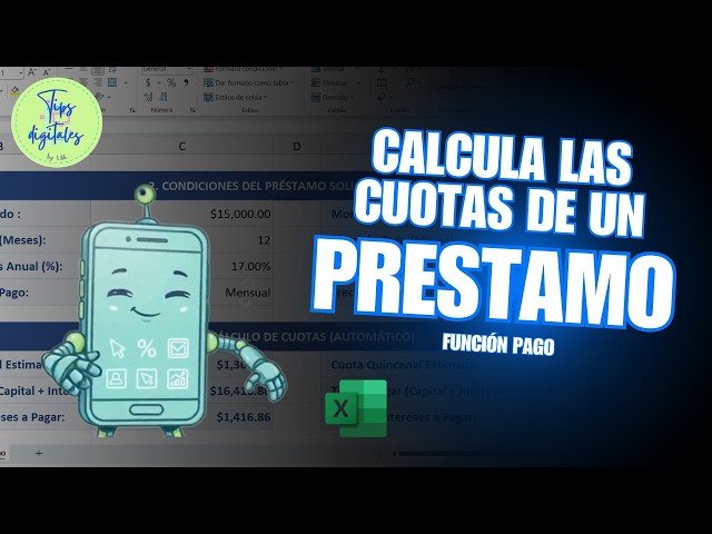 Calculate loan installments in Excel