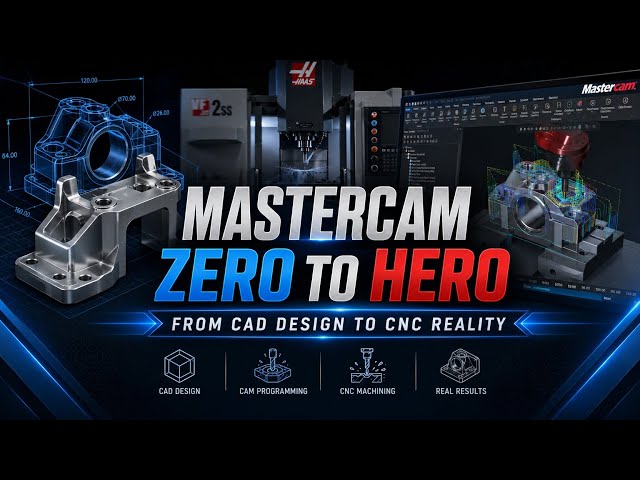 Mastercam Complete in Hindi | Model to Programming Full Tutorial #mastercam @truthlennsai