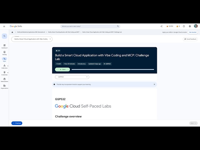 Qwiklabs | Build a Smart Cloud Application with Vibe Coding: Challenge Lab [GSP532]