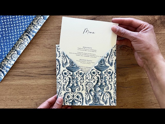 Tutorial Tassotti: un porta-menú con nuestro papel