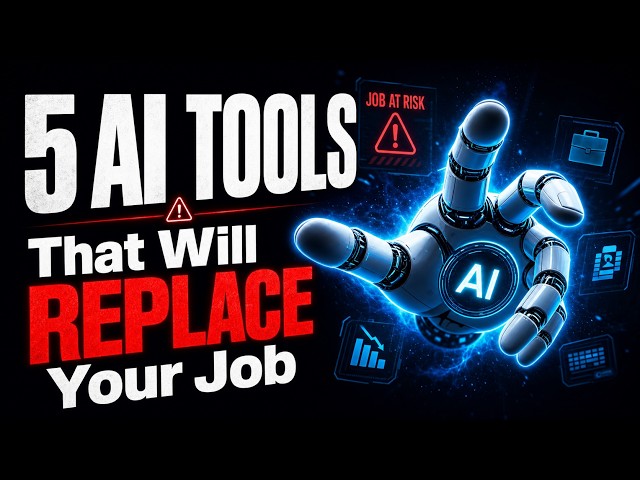5 AI Tools That Will Replace Your Job (And What To Do About It)