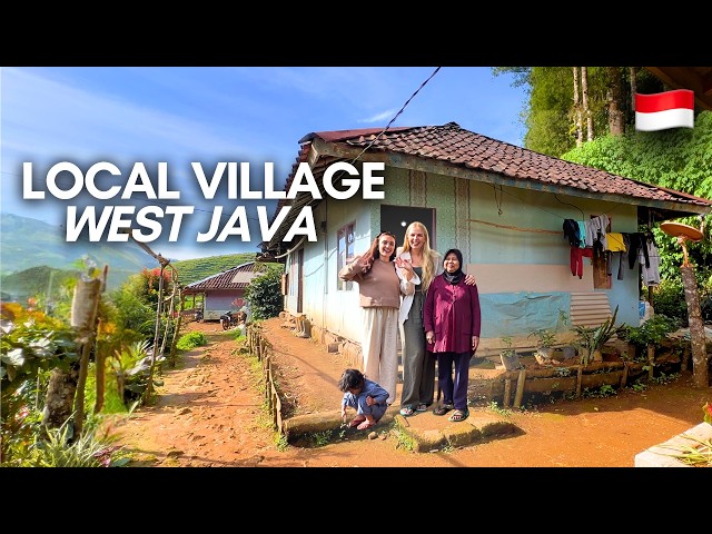 We Stayed in a Local Village in West Java 🇮🇩 * Tea Plantations, Mosque & Local Kids