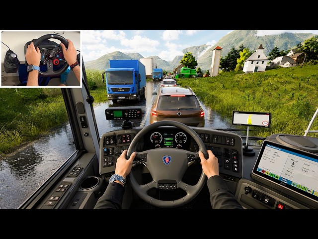 The BUS - Realistic City Bus Drive through Austria | Steering Wheel Gameplay