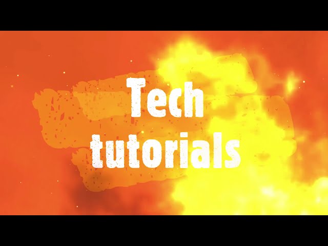 Tech tutorials channel trailer