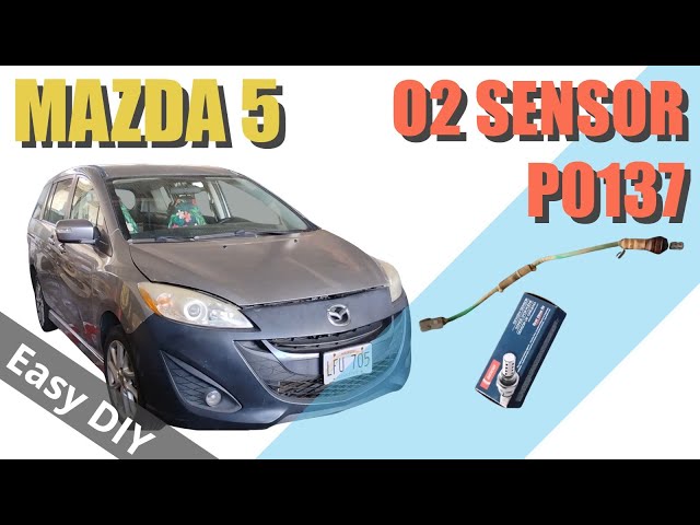 2015 Mazda 5 P0137 Rear O2 Sensor Replace With Genuine Denso Sensor