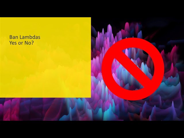 My thoughts on banning Lambdas in Excel Esports - arguments for and against #LambdaBan