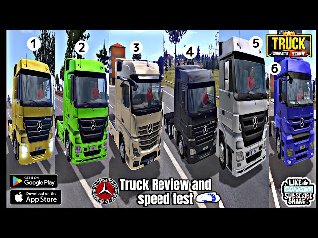 All Mercedes-Benz Trucks Speed Tested in Zuuks Truck Simulator ultimate – Full Review