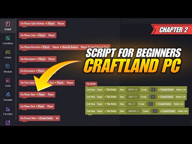 Block Script in Craftland PC Editor | Chapter 2