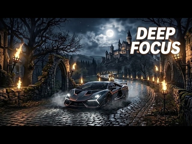 hyper-focus noir. | 2 hours of monochrome deep work music for late-night breakthroughs