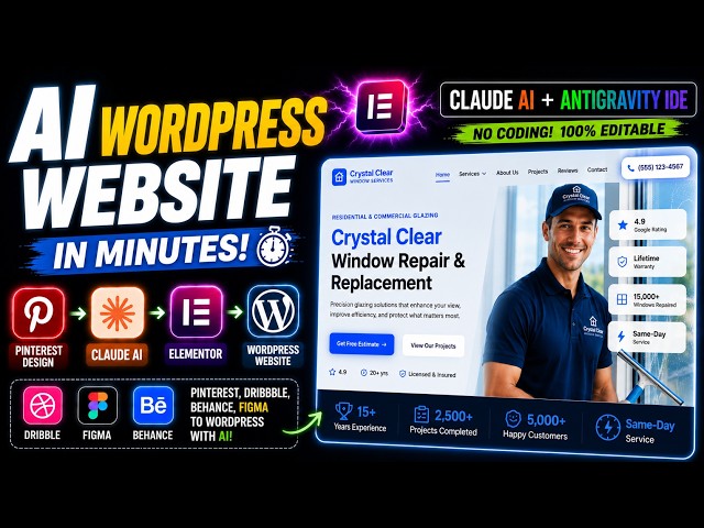 Claude AI Built WordPress Elementor Websites In Minutes INSANE 😱!