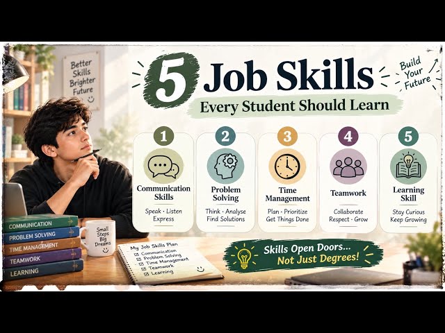 5 job skills every student should learn this skills // must watch every student aspirants// skills