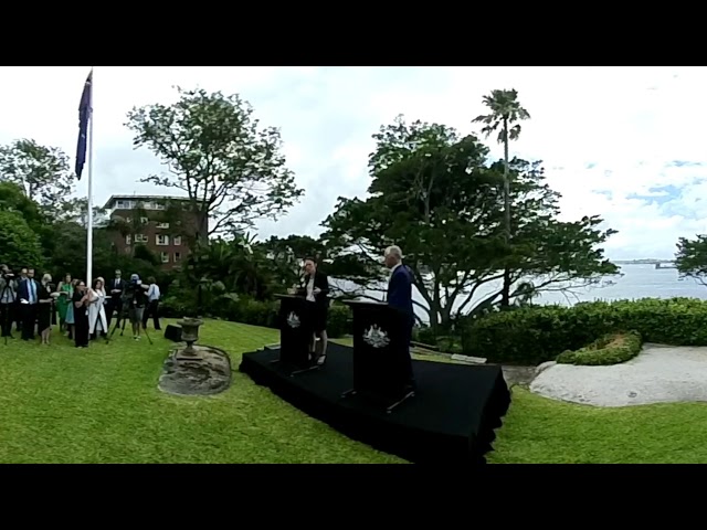 Press Conference with NZ PM Jacinda Ardern in 360!