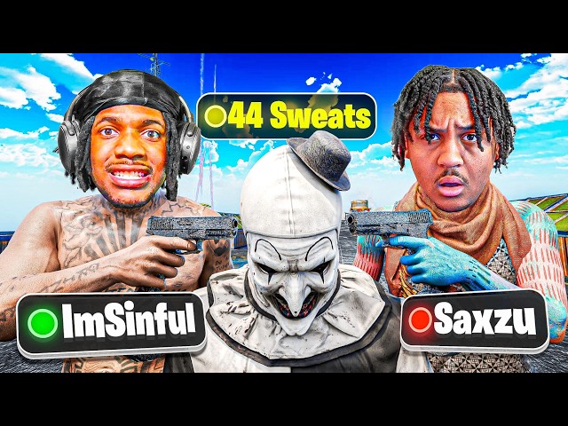 Saxzu & ImSinful Vs 44 YY TIKTOK SWEATS on Rebirth Island...😭