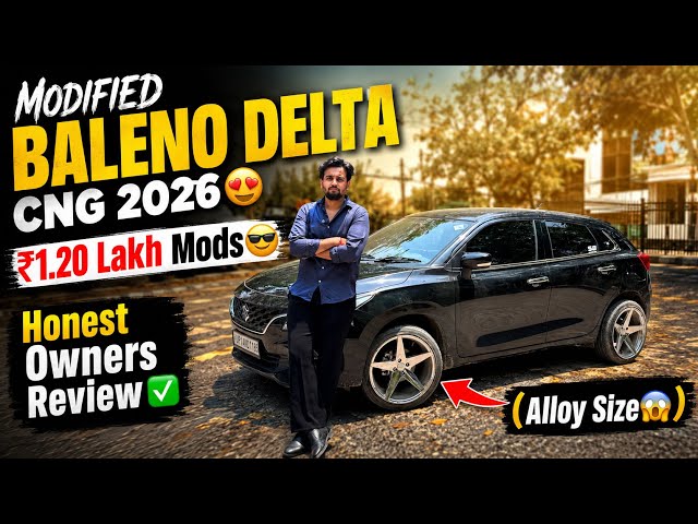2026 Baleno CNG Modified🔥 ₹1 Lakh + Mods || Honest Ownership Review ✅|| Pros, Cons & All