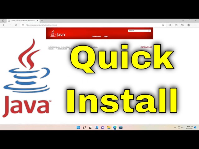 How To Install Java In Windows 11 PC /Laptop  - Full Guide