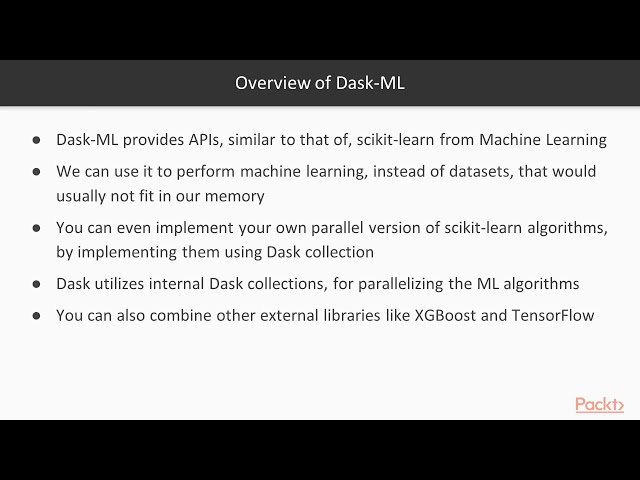 Scalable Data Analysis in Python with Dask:  Introduction to Dask-ML | packtpub.com
